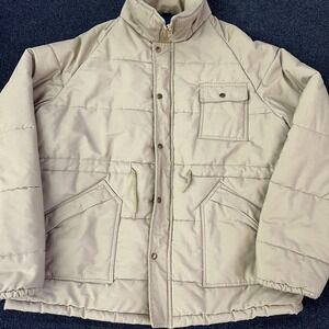 Christopher Hart Jacket Mens 54 Extra Long Beige Puffer Insulated Big Tall Coat